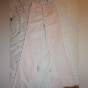 FITJEANS Women's Soft Pink Flare Jeans